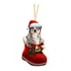 thumbnail image 5 of Adorno navideño de cachorro, colgante de animal, decoración para el hogar, regalo encantador, decoración navideña para sala de estar, festival Estilo D, 5 of 8
