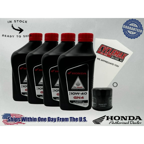 Cyclemax Standard GN4 10W-40 Oil Change Kit fits 1988-2000 Honda GL1500