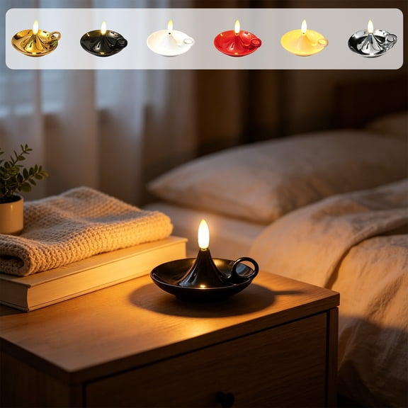 Halloween Decorations Savings, Tarmeek LED Candle Atmosphere Ornament, Metal Lantern Decorative Lamp with Switch Control, Vintage-Inspired Hanging Light for Indoor Outdoor