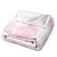 thumbnail image 3 of ZNDUO Roses Line Drawing Pattern Throw Blanket, Lightweight Cozy Soft Throw Blanket for Couch, 50"x40" Throw Blankets for Bed, 3 of 8