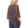 thumbnail image 2 of Sam & Jess Womens Smocked Waist Butterfly Sleeve Blouse, 2 of 2