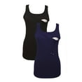 thumbnail image 5 of 100% Premium Cotton - Women Nursing Maternity Tank Top 2 Piece Set, 5 of 22