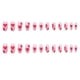 thumbnail image 3 of Paquete de 24 puntas de uñas postizas acrílicas con diseño de ataúd de cubierta completa brillante y elegante para fiestas Ormromra HMHZ203, 3 of 4