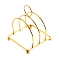 thumbnail image 1 of DOLITY Stainless Steel Toast Rack Compact Countertop Household Serving 3 Slice Slot gold, 1 of 9