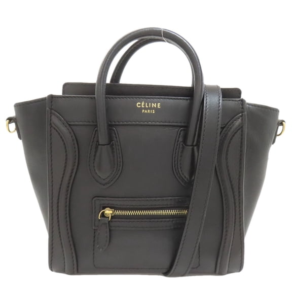 Pre-Owned Celine Luggage Nano 2-Way Handbag, Calfskin, Women's