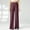 Purple, variant on Patlollav Womens Leggings Yoga Pants Solid Color Casual Pleated Straight Leg Wide Leg Pants Loose Trousers