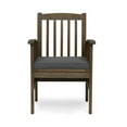 thumbnail image 4 of GDF Studio Keegan Outdoor Acacia Wood Dining Chairs with Cushion, Set of 2, Gray and Dark Gray, 4 of 8