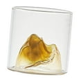 thumbnail image 2 of Creative Drinking Tumblers Tea Cup Mug Glassware Hand Blown Whisky Glass for Dining Entertaining Adults Gifts Mountain, 2 of 9