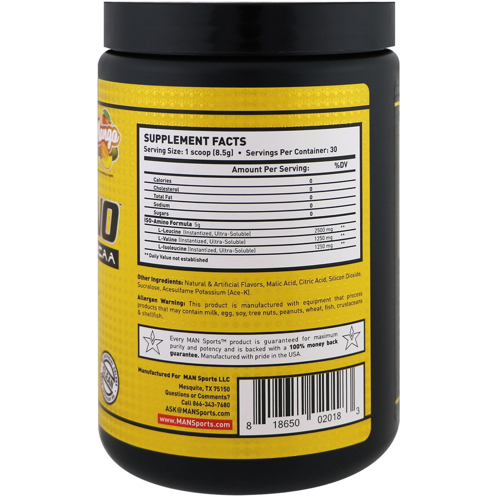 man sports iso amino