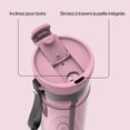 thumbnail image 4 of Contigo DualSip Plastic Water Bottle with Carrying Strap and 2-Way Lid, 24 oz (709 ml) – 100% Leak-Proof, Durable, Lightweight, BPA-Free Tritan, Dishwasher Safe, 4 of 9