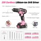 thumbnail image 3 of Kit de herramientas WORKPRO Pink con taladro inalámbrico de 20 V, 157 unidades, más bolsa, 3 of 9
