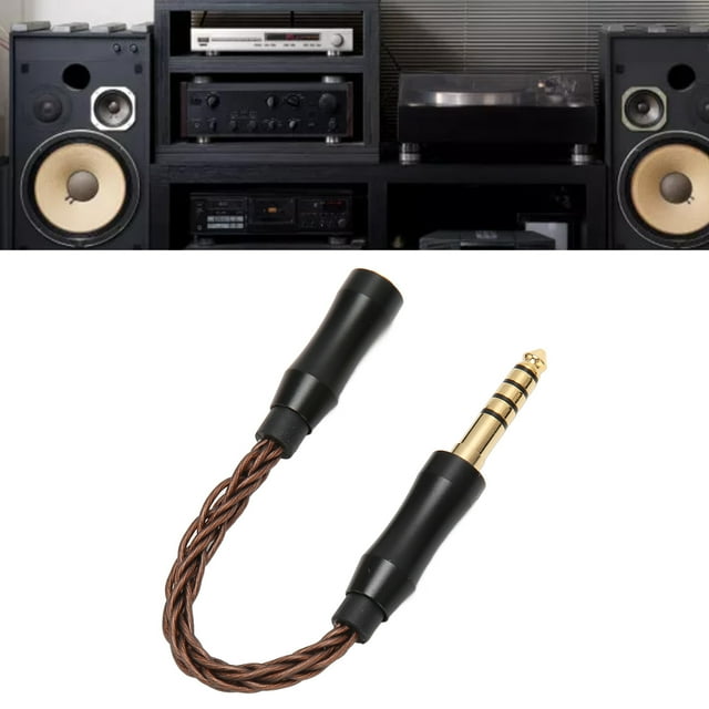 Cable Auxiliar de 55 Pulgadas de 25 Mm a 44 Mm Cable Adaptador de Auriculares de Sonido sin Pérdidas Compatible con Auriculares Teléfonos Móviles Tabletas etc