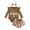 Brown, variant on CONFREE Baby Girl Halloween Outfit Long Sleeve Cute Pumpkin Letter Print Bodysuit Shorts With Hairband 3Pcs Hallowmas Outfit Set Fall Clothing Set