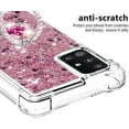 thumbnail image 4 of Case for Samsung Galaxy A71 5G, Galaxy A71 5G Case Glitter Clear TPU Cute Love Moving Quicksand Sparkle Phone Case with Stand Liquid Shockproof Cover for Samsung Galaxy A71 5G Rose Gold YBZ, 4 of 12