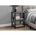 thumbnail image 4 of 26" Rectangular Dark Taupe Black Metal Accent Table, 4 of 4