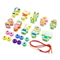 thumbnail image 2 of Yinanstore Lacing Beads Set Developmental Toy Animals Fruits Threading Beads Threading Toys Set E, 2 of 8