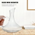 thumbnail image 2 of 1 Pc 1500 ML Creative Glass Decanter Wine Pourer with Handle (Transparent), 2 of 8