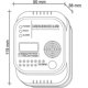 thumbnail image 3 of Kolmonoxiddetektor, batteridriven, gasdetektor med display och temperaturmätare fri leverans, 3 of 4