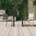 thumbnail image 1 of vidaXL 3 Piece Garden Dining Set with Cushions Black and Grey Poly Rattan, 1 of 5