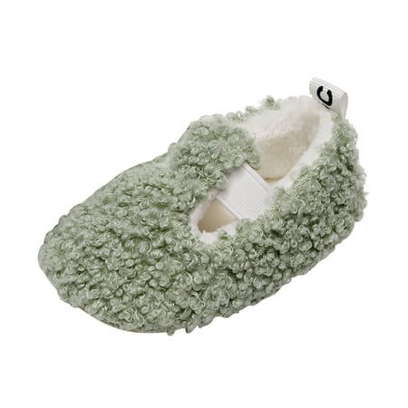

Youmylove Infant Baby Boys Girls Casual Single Shoes Plush Cotton First Walkers Shoes Toddler Infant Prewalker