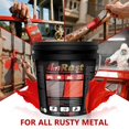 thumbnail image 5 of 4-in-1 Rust Converter & Metal Primer, 141 Fl OZ Red Rust Inhibitor  for Metal, Remove & Convert Rust And Also Protect, Industrial Grade Water Based Rust Reformer, Heat Resistance &, 5 of 6