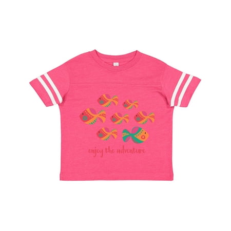 

Inktastic Enjoy the Adventure Fish Gift Toddler Toddler Girl T-Shirt