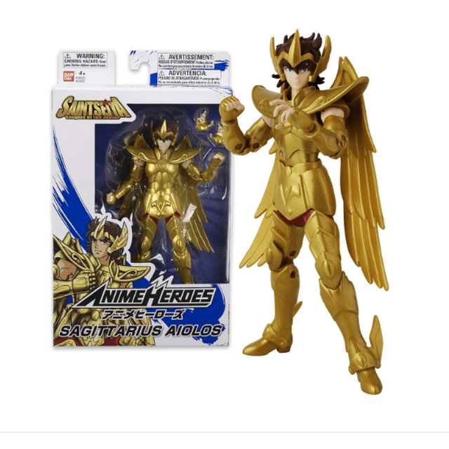 Caballeros Del Zodiaco Anime Héroes Figura Articulada Bandai Aiolos de Sagitario
