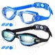 thumbnail image 1 of Gafas de natación, negras o azules, gafas de natación para adultos, hombres, mujeres, jóvenes, niños, niños, con antivaho, impermeables, lentes de protección brillar Hogar, 1 of 5