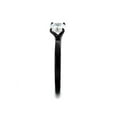 thumbnail image 4 of 1.05 Ct Round Cut AAA Cz Black Stainless Steel Engagement Ring Women's Size 6, 4 of 5