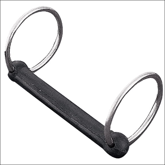 WEAVER LEATHER DRIVING HORSE BIT 5 INCH RUBBER MOUTH