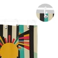 thumbnail image 5 of Yayeee Shower Curtain with Hooks 72"x72" Waterproof Fabric Bathroom Hanging Decor, Geometric Sun, 5 of 5