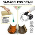 thumbnail image 3 of AMERTEER Plumbing Snake Drain Auger Manual Snake Drain Clog Remover with 23 Ft/9.8Ft Flexible Wire Rope Reusable Drain Cleaner with Non-slip Handle for Bathroom Kitchen, 3 of 11