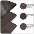 thumbnail image 6 of PABUBE Anti Fatigue Kitchen Mat 24"x59", Waterproof Standing Mat, Non-Slip Comfort Cushion Kitchen Runner Rug, Easy Clean Floor Mat for Kitchen, Office, Sink, Laundry, Black, 6 of 9