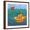 Brown Frame, variant on Art.com Yellow Submarine Art Print by Peter Adderley, 16" x 16"