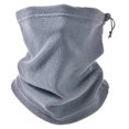 thumbnail image 2 of YAOBAMM Drawstring Neck Gaiter Winter Multifunctional All in 1 Fleece Neck Gaiter Solid Color Drawstring Face Guard Thick Cycling Headwear Running Sport, 2 of 6