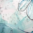 thumbnail image 5 of Teal Floral Shower Curtain, Boho Emerald Sage Hunter Olive Green Blue Abstract Flowers Art Cute Fabric Shower Curtains Set for Bathroom Decorative with Hooks 72 X 72 inch Spring Bath Decor, 5 of 6