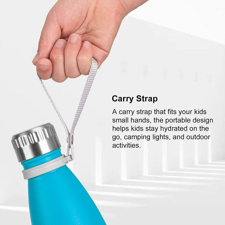 Homgreen-Duck Mug Kids Insulated Water Bottle with Straw Flip-Top
