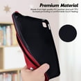 thumbnail image 6 of Slim Case for Apple iPad 6th 5th Generation/ iPad Air 1 2, PU Leather Lightweight Hand Strap Stand Feature Drop Protection Back Cover for iPad 9.7" 2018/2017/ iPad Air 1st 2nd Gen, Red, 6 of 7