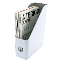Fusion Magazine File, 4.25 x 9.5 x 12, White/Gray Fusion Magazine File, 4.25 x 9.5 x 12, White/Gray
