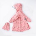 thumbnail image 2 of Kids Waterproof Raincoat Toddler Kids Boys Girls Cartoon Design Rainwear Children Raincoat with Hooded Jacket Coat Hoodies Breathable Kids Rain Jackets,Pink,L, 2 of 6
