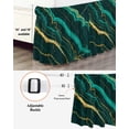 thumbnail image 3 of Marble Green Wrap Around Bed Skirts for California King Bed 16" Drop,Bed Skirt with Adjustable Elastic Belt Dust Ruffle Bed Valance for Bedroom Retro Abstract Ombre Gold Nature Cracks Bed Frame Cover, 3 of 7
