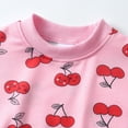 thumbnail image 6 of Bnwani Toddler Crew Neck Sweatshirts Fashion Warm Cotton Casual Sportswear Solid Print Pink Size 12 Months, 6 of 9