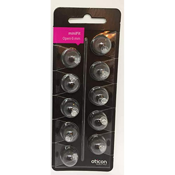 Oticon Replacement Domes for MiniRite Hearing Aids (6mm Open)
