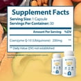 thumbnail image 4 of Clinical Effects CoQ10 Supplement - Coenzyme Q10 200mg - 30-Day Supply - Ubiquinone Antioxidant Supplement for Heart Health, Cognitive Functions and Energy Support - 1 Capsule a Day - Made in The USA, 4 of 9