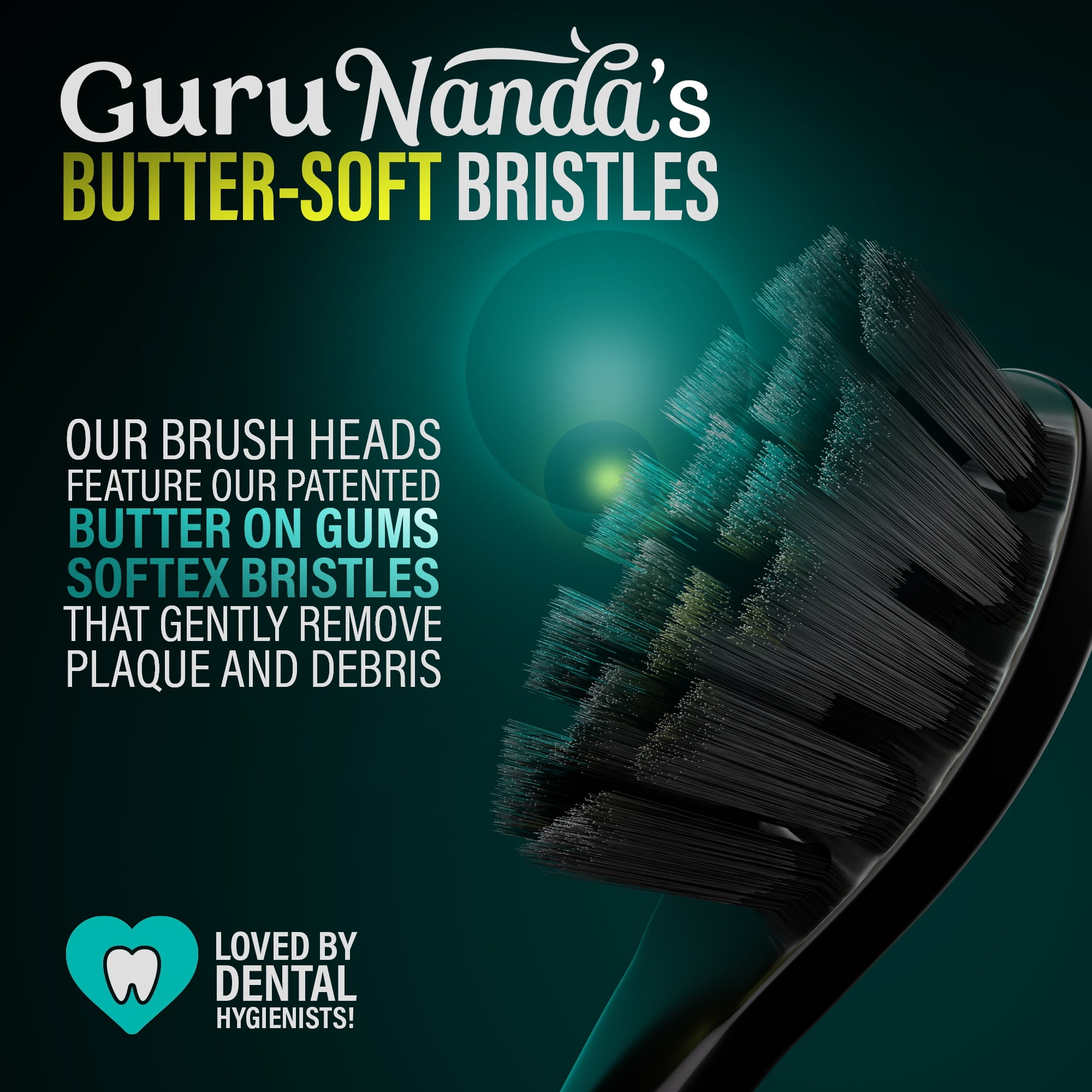 GuruNanda  Pressure Sensor 2.0 Electric Toothbrush with Butter on Gums Bristles