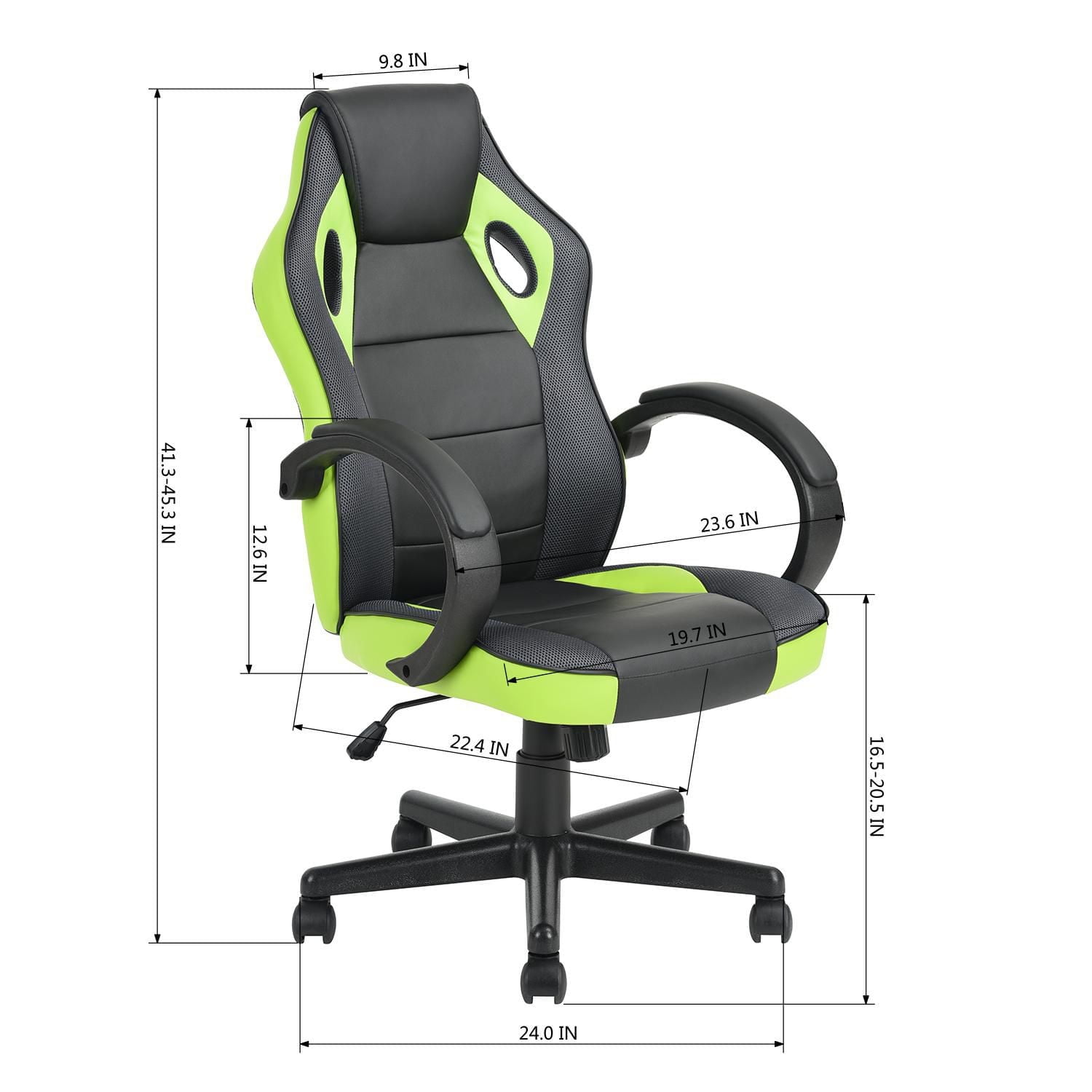 Homylin PU Leather Gaming Chair Desk High Back Swivel Rolling Racing Chairs Executive Desk Chair Adjustable Video Gaming Chairs