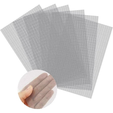 

4 Pack - 304 Stainless Steel Woven Wire Mesh Screen Air Vent Mesh 11.8“ X 8.27“（300 x 210mm) Hole 20 Mesh DIY Project Easy to Cut and Resistant to Rust