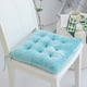 thumbnail image 1 of Cojín de silla de oficina de terciopelo cristalino | Almohadilla de asiento de soporte trasero para sofá y escritorio | Relleno de esponja engrosada de 3 cm | Correas antideslizantes y silicona, 1 of 5