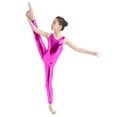 thumbnail image 3 of renvena Kids Girls One Piece Shiny Sleeveless Gymnastic Leotard Unitard Ballet Dance Jumpsuit Bodysuit, 3 of 7