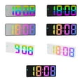 thumbnail image 4 of Inteprter Reloj despertador electrónico LED de pantalla grande Reloj elegante con brillo ajustable Reloj despertador digital Decoración del hogar Estilo 6, 4 of 5
